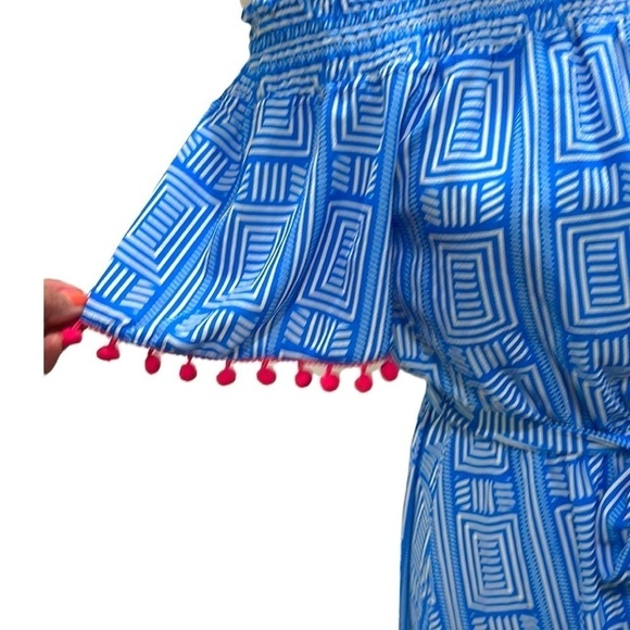 NWT Flying Tomato Geo Print Off Shoulder High Low Maxi Dress SZ S - Picture 4 of 7